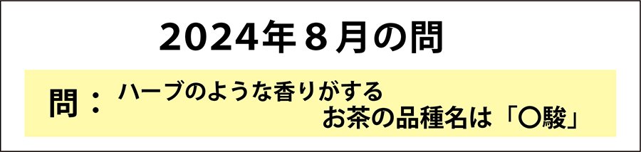 今月の問い